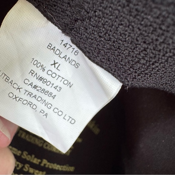 Outback Trading Company Hat Men's 14716 Badlands UPF Waterproof Oilskin Cowboy - Picture 10 of 11